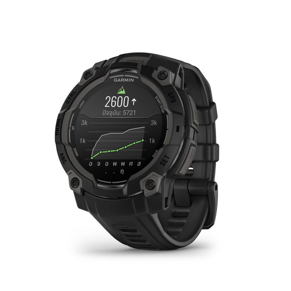 สมาร์ทวอช Garmin Instinct 3 45 mm AMOLED Black with Black Band