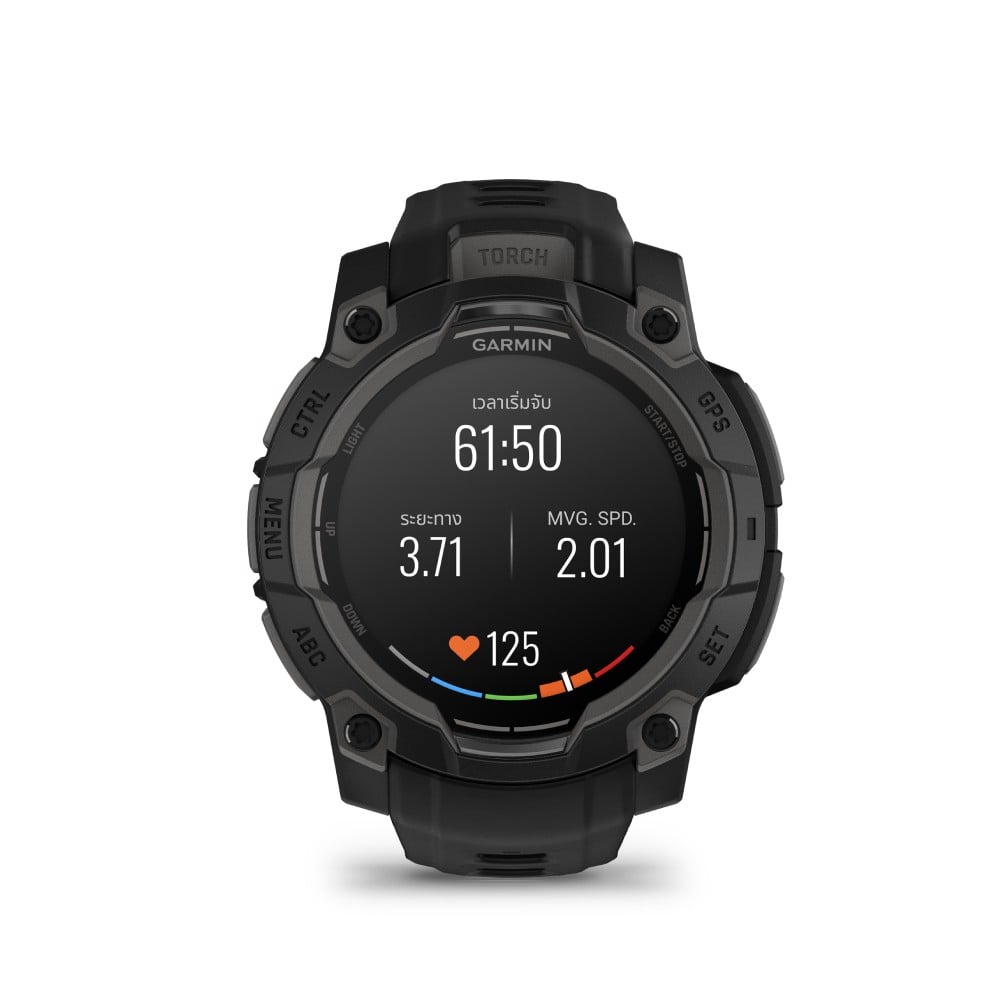 สมาร์ทวอช Garmin Instinct 3 45 mm AMOLED Black with Black Band