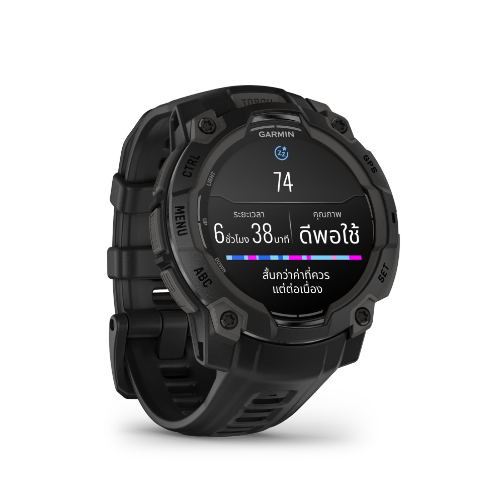 สมาร์ทวอช Garmin Instinct 3 45 mm AMOLED Black with Black Band