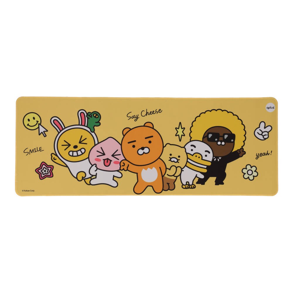 แผ่นรองเมาส์ QPLUS Desk Mat x Kakao Say Cheese MP001 Yellow