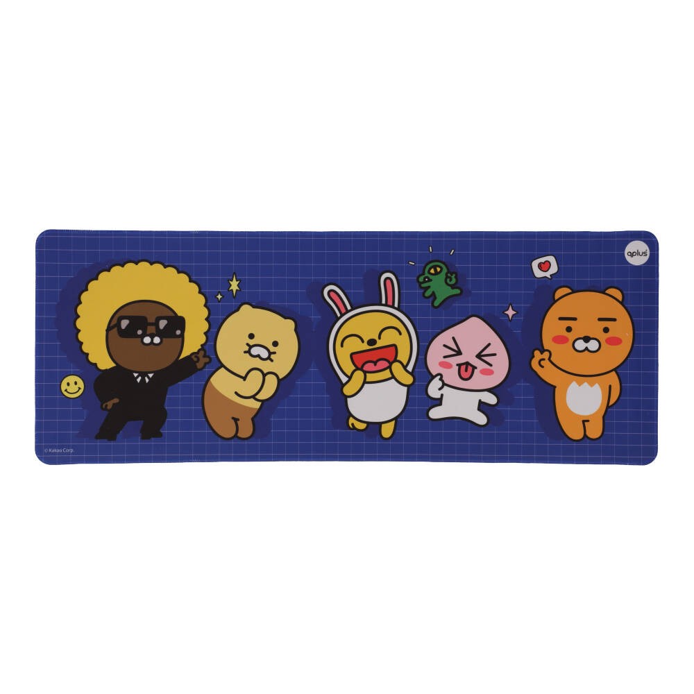 แผ่นรองเมาส์ QPLUS Desk Mat x Kakao Say Cheese MP001 Blue