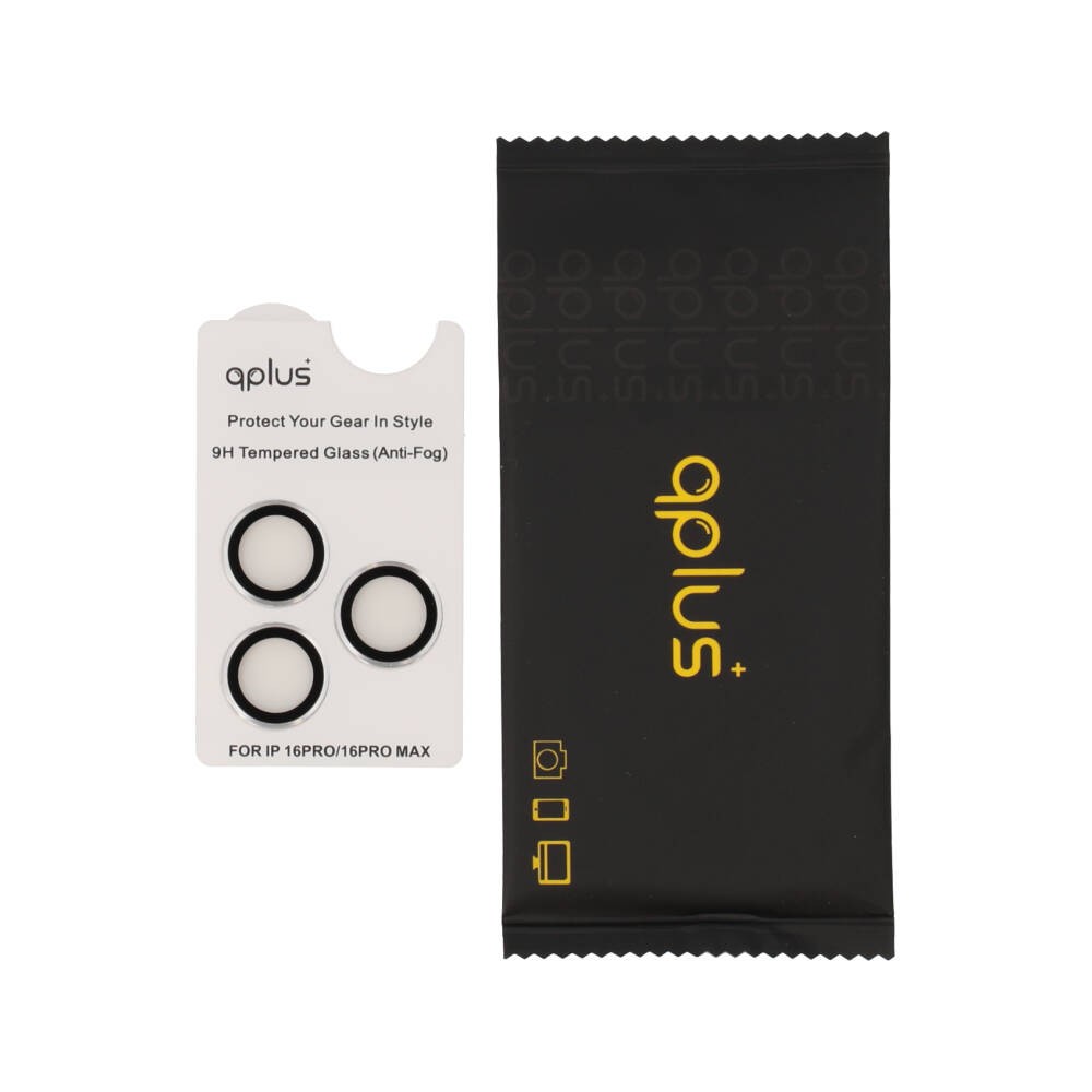 ฟิล์มกันเลนส์ QPLUS Camera Lens iPhone 16 Pro/16 Pro Max Silver