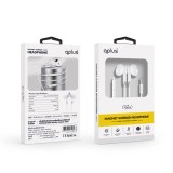 หูฟัง QPLUS Magnet Earbuds Aux 3.5 mm. White