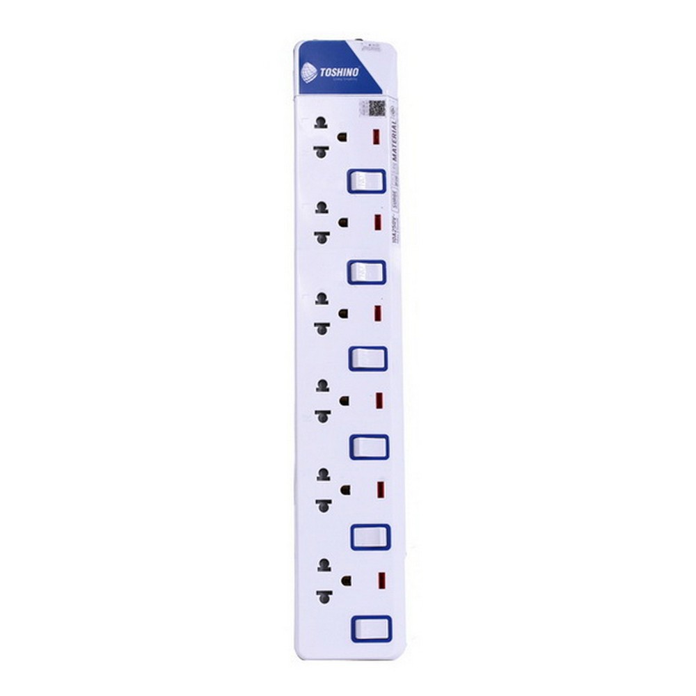 ปลั๊กไฟ Toshino Plug 6 Way 6 Switch 3M. (ET-916)
