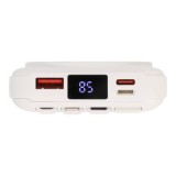 พาวเวอร์แบงค์ TECHPRO 10000 mAh 4-in-1 LED Indicator Magnetic Charger (GC1009) White