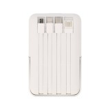 พาวเวอร์แบงค์ TECHPRO 10000 mAh 4-in-1 LED Indicator Magnetic Charger (GC1009) White