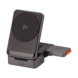 ที่ชาร์จไร้สาย Mcdodo 3-in-1 Qi2 Wireless Charger Foldable Magnetic MagQ Stand 15W Black (CH-5190)