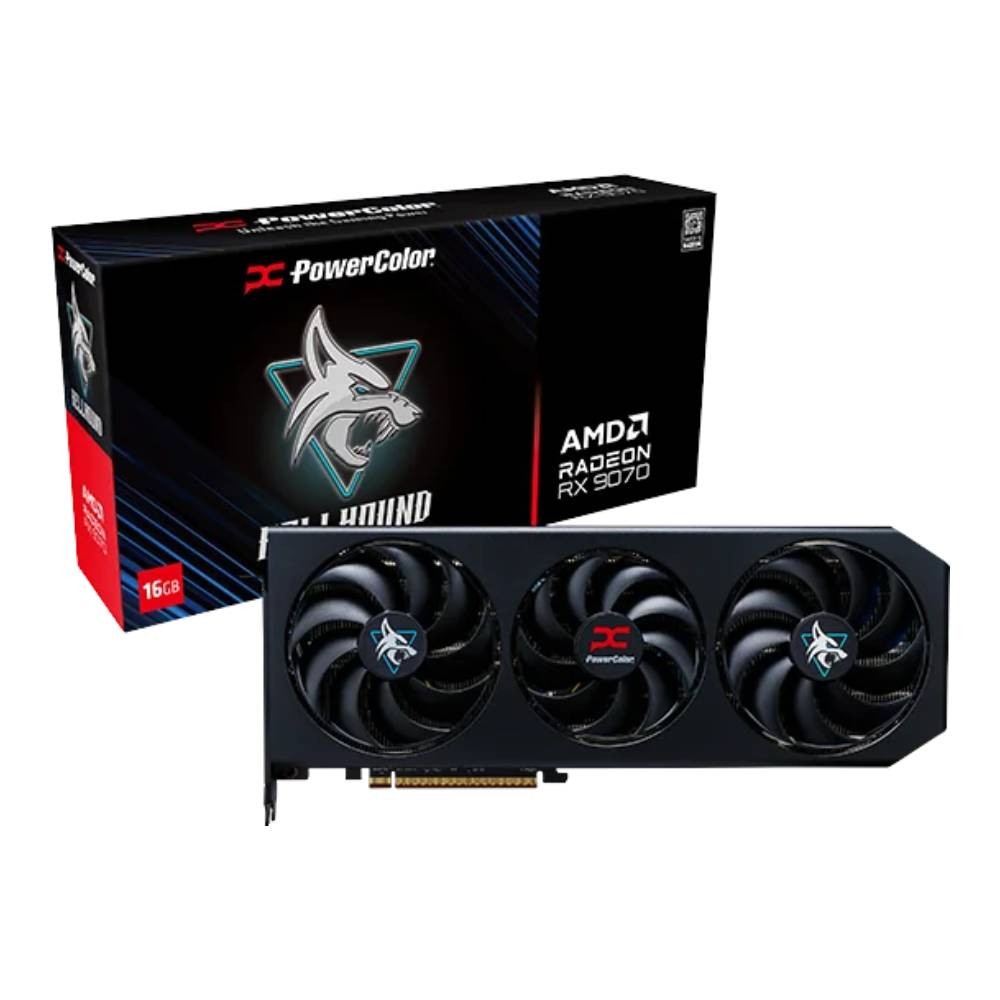 การ์ดจอ PowerColor Hellhound AMD Radeon RX 9070 16GB GDDR6 256-bit