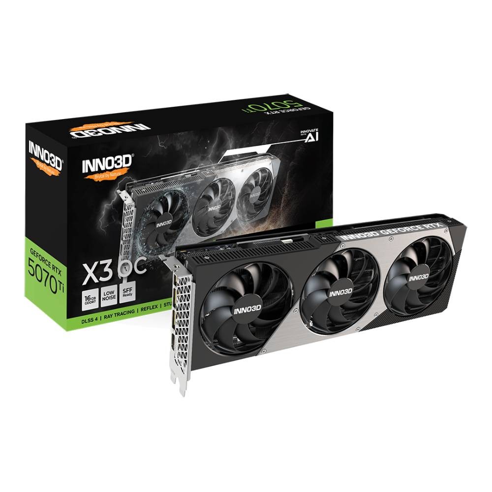 การ์ดจอ INNO3D GeForce RTX 5070 Ti X3 OC 16GB GDDR7 256-bit