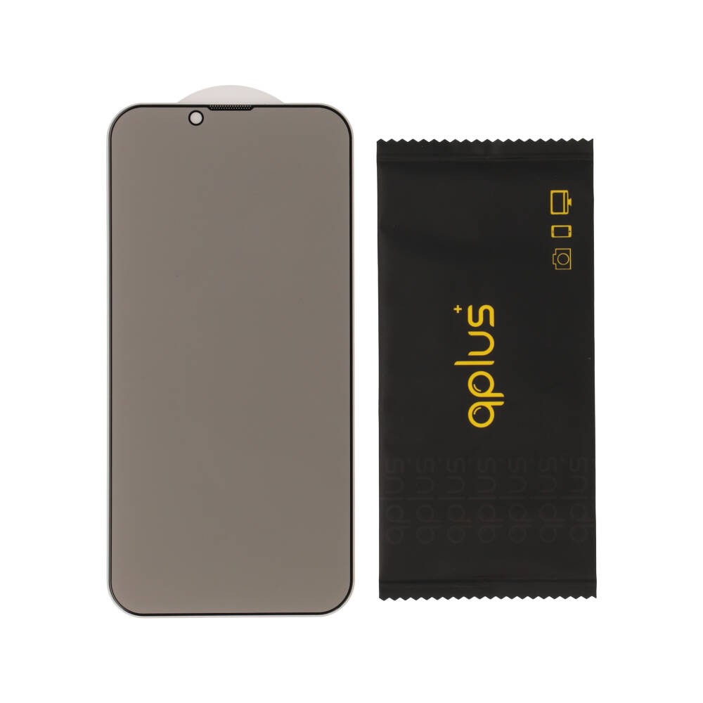 ฟิล์มกันรอย QPLUS iPhone 17e/16e/14/13/13 Pro TG Privacy Full Coverage