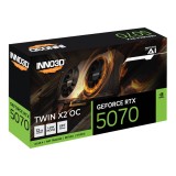 การ์ดจอ INNO3D GeForce RTX 5070 TWIN X2 OC 12GB GDDR7 192-bit