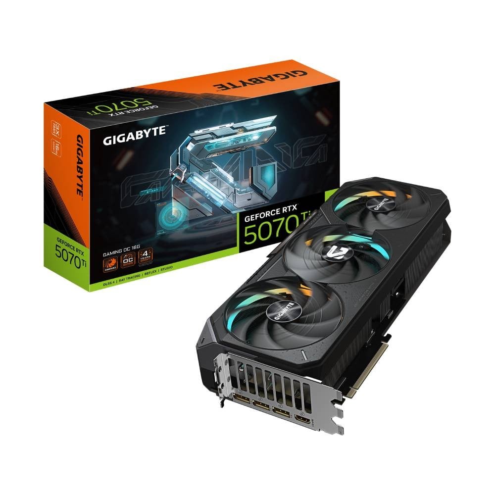 การ์ดจอ GIGABYTE GeForce RTX 5070 Ti Gaming OC 16GB GDDR7 256-bit