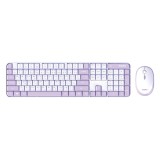 เมาส์และคีย์บอร์ดไร้สาย MOFii Wireless Mouse + Keyboard Tiramisu Purple