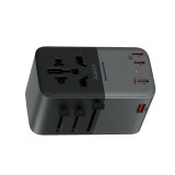 หัวแปลงปลั๊กไฟ AUKEY Travel Mate 100W GaN Universal Adapter with USB Ports (PA-TA09A)