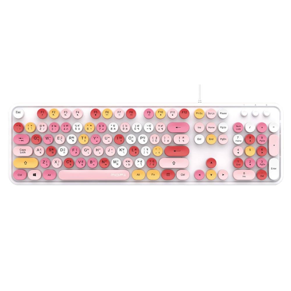 คีย์บอร์ด MOFii Sweet K Retro Lipwhite