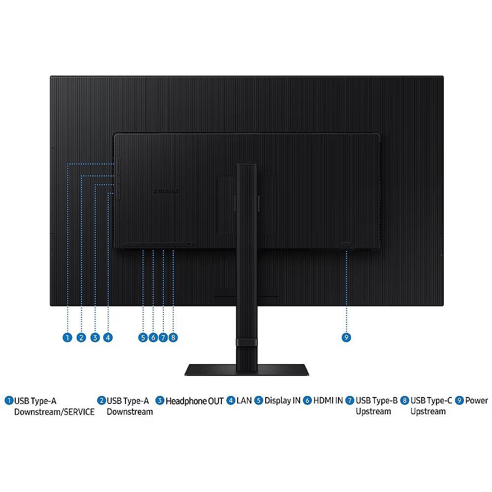 จอมอนิเตอร์ SAMSUNG LS37D800UAEXXT (VA 60Hz USB-C 90W)