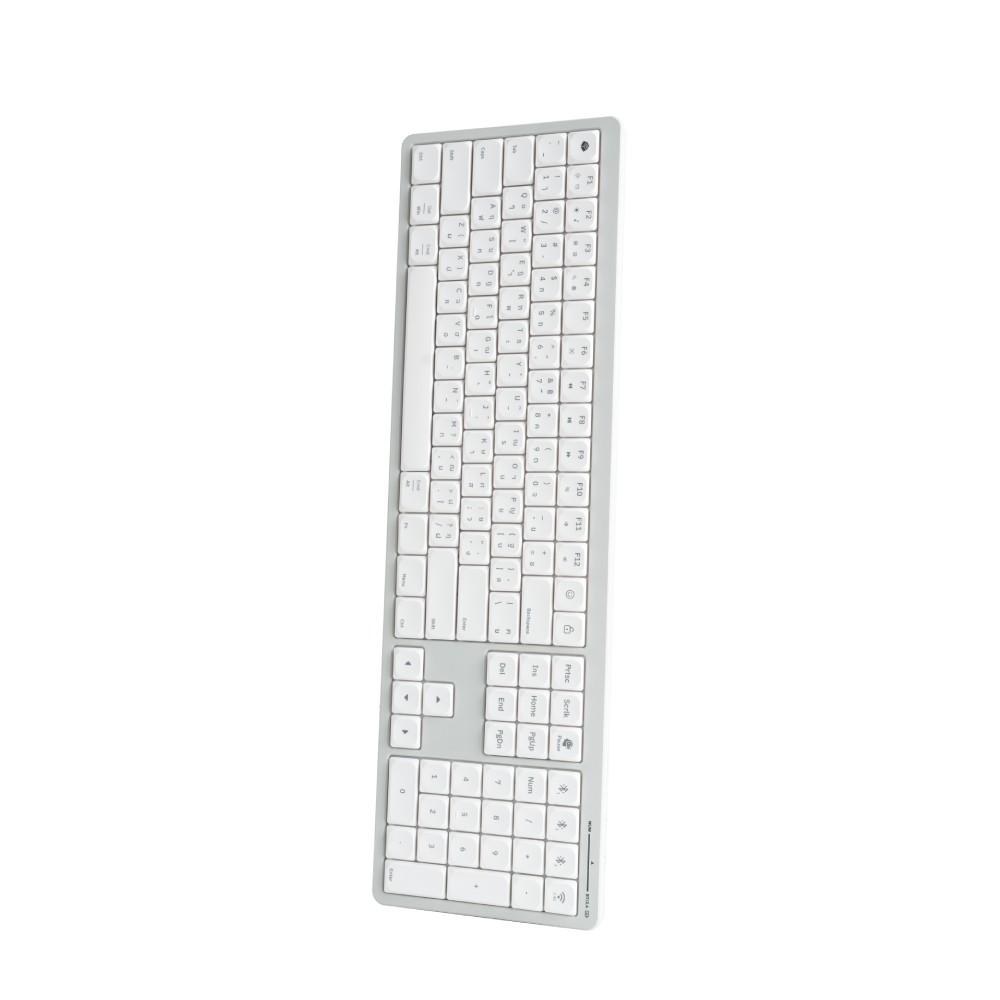 คีย์บอร์ดเกมมิ่ง Gconic Gaming Keyboard S100 Ultra Slim White Edition