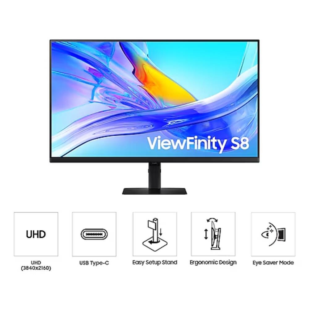 จอมอนิเตอร์ SAMSUNG LS32D800UBEXXT (IPS 60Hz USB-C 90W)