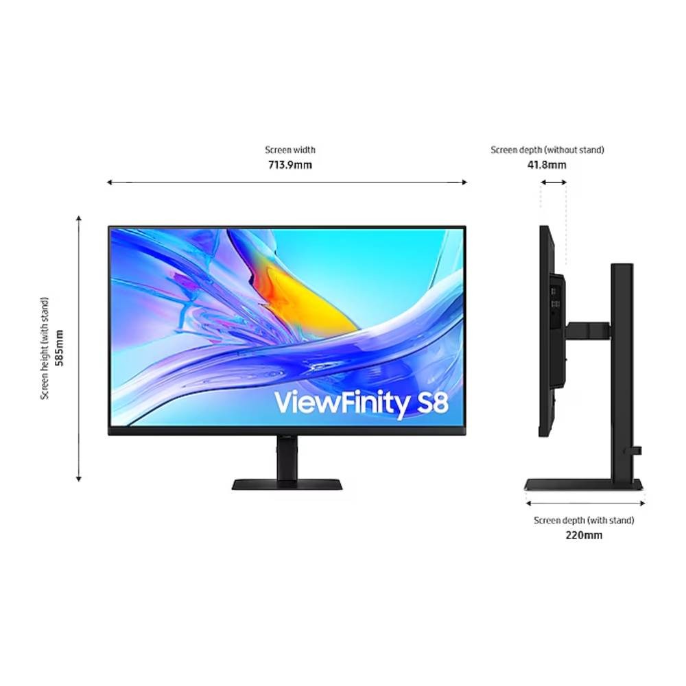 จอมอนิเตอร์ SAMSUNG LS32D800UBEXXT (IPS 60Hz USB-C 90W)