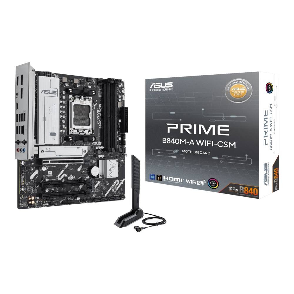 เมนบอร์ด ASUS Prime B840M-A WiFi-CSM DDR5 AM5