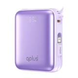พาวเวอร์แบงค์ QPLUS Mini 10,000 mAh Built-in Cable W1030 Purple