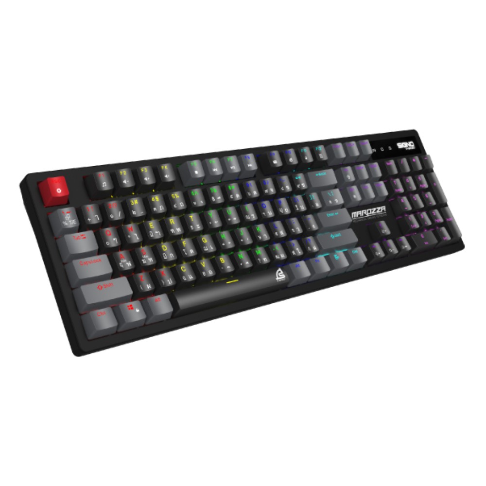 คีย์บอร์ดเกมมิ่ง SIGNO E-Sport Keyboard Mechanical MAROZZA KB-722BLK - Blue switch