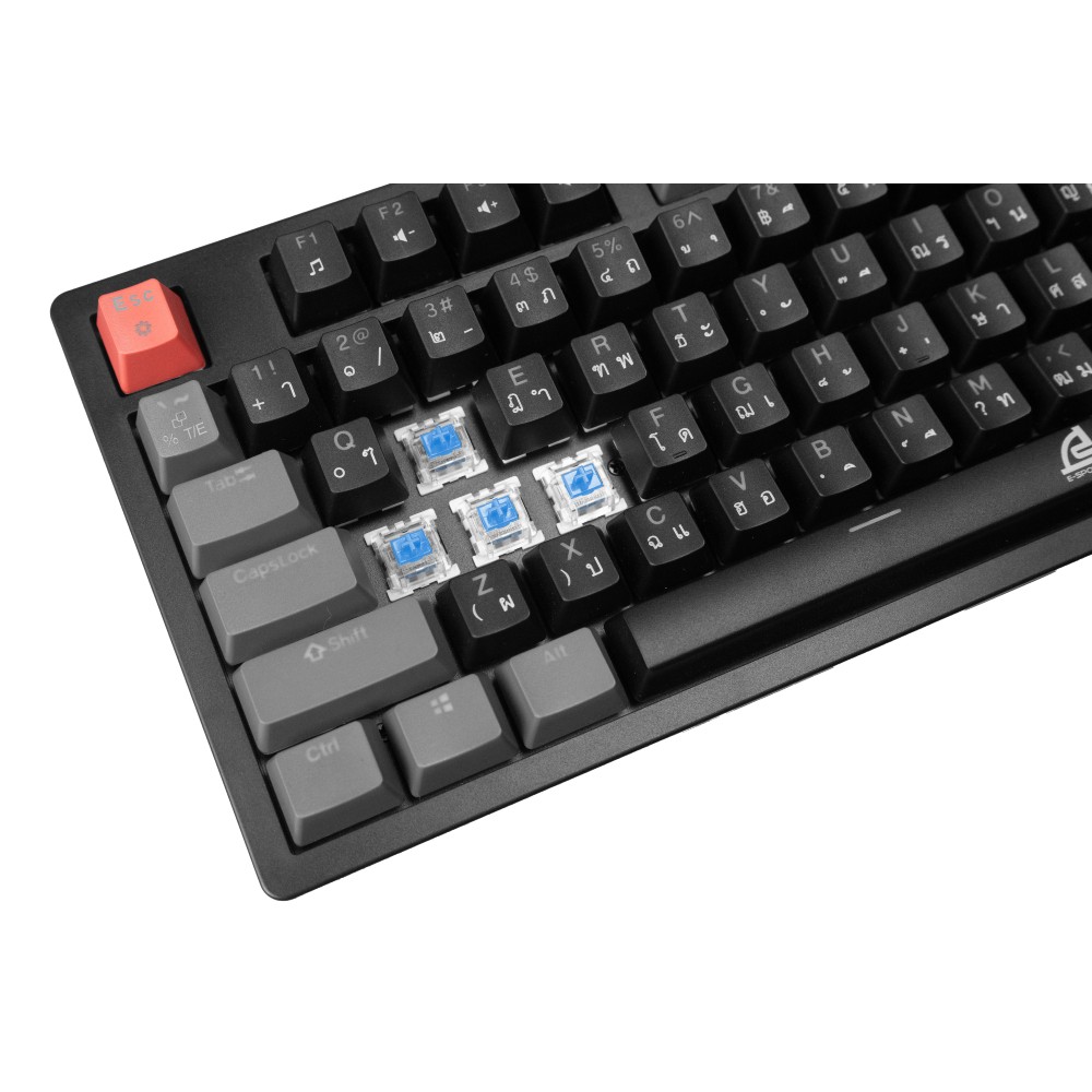 คีย์บอร์ดเกมมิ่ง SIGNO E-Sport Keyboard Mechanical MAROZZA KB-722BLK - Blue switch