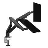 แขนจับจอมอนิเตอร์ ANDA SEAT Dual Monitor Arm Stealth Pro II (AD-W-A9-2S-BB) Black