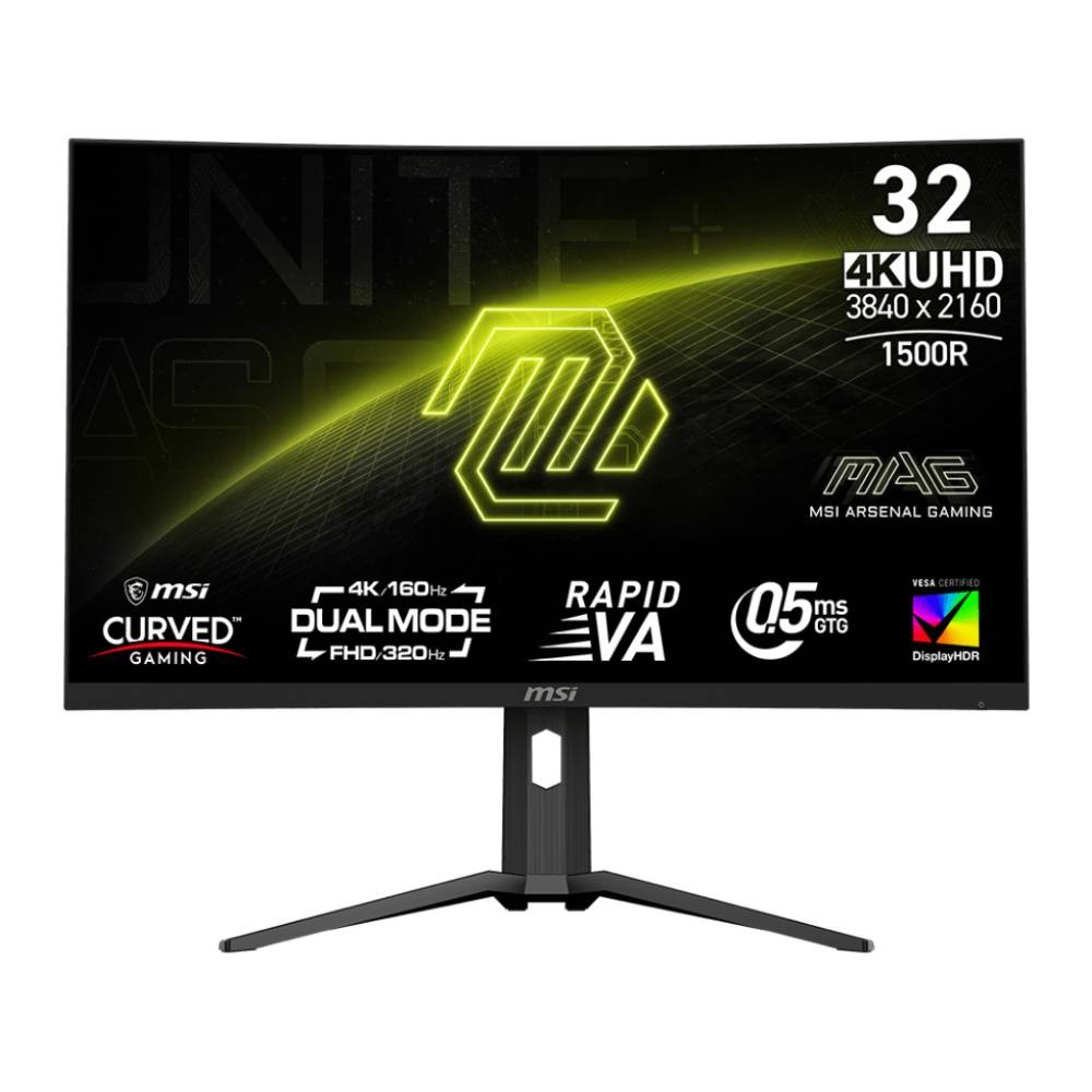 จอมอนิเตอร์ MSI MAG 321CUPDF (VA 4K 160Hz FHD 320Hz Curved)