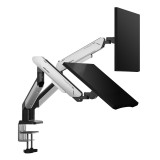 แขนจับจอมอนิเตอร์ ANDA SEAT Dual Monitor Arm Stealth Pro II (AD-W-A9-2S-BW) White