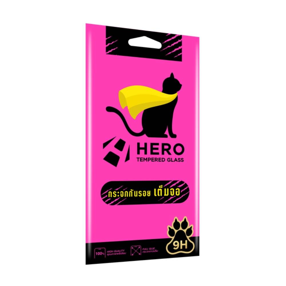 ฟิล์มกันรอย Hero Cat Samsung Galaxy S24 FE/A36 5G/A56 5G Tempered Glass Full Frame Black
