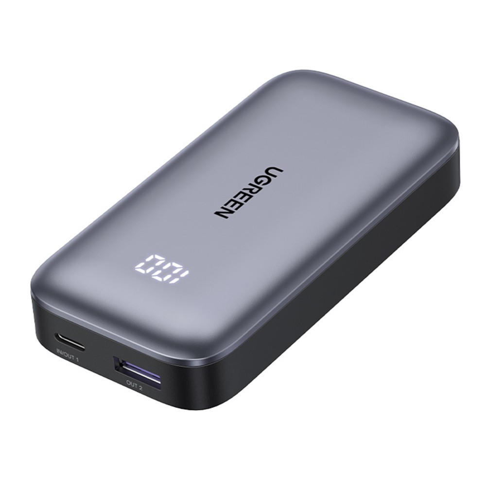 พาวเวอร์แบงค์ Ugreen 10000 mAh Mini Fast 30W (PB502-25185) Geay/Black