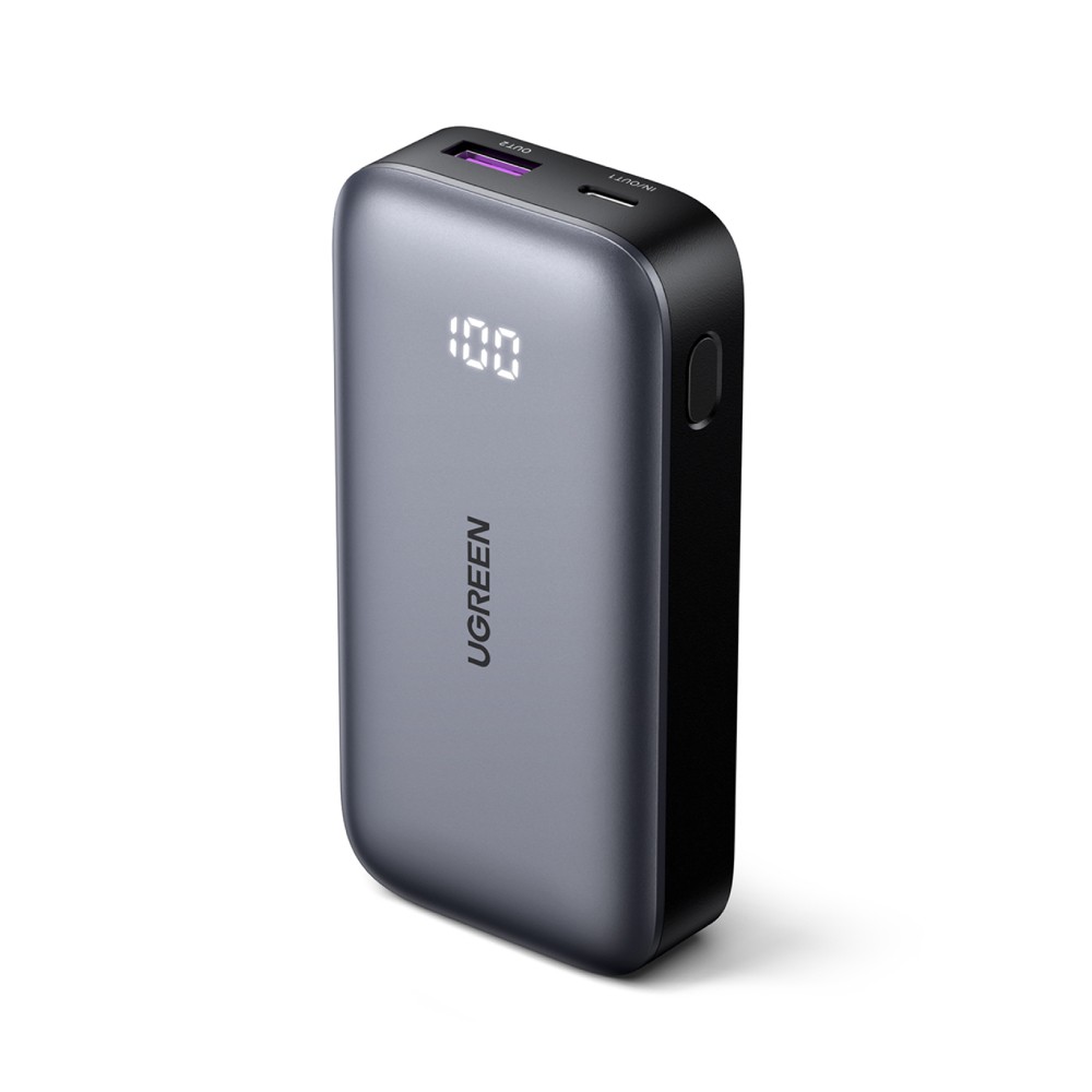 พาวเวอร์แบงค์ Ugreen 10000 mAh Mini Fast 30W (PB502-25185) Geay/Black