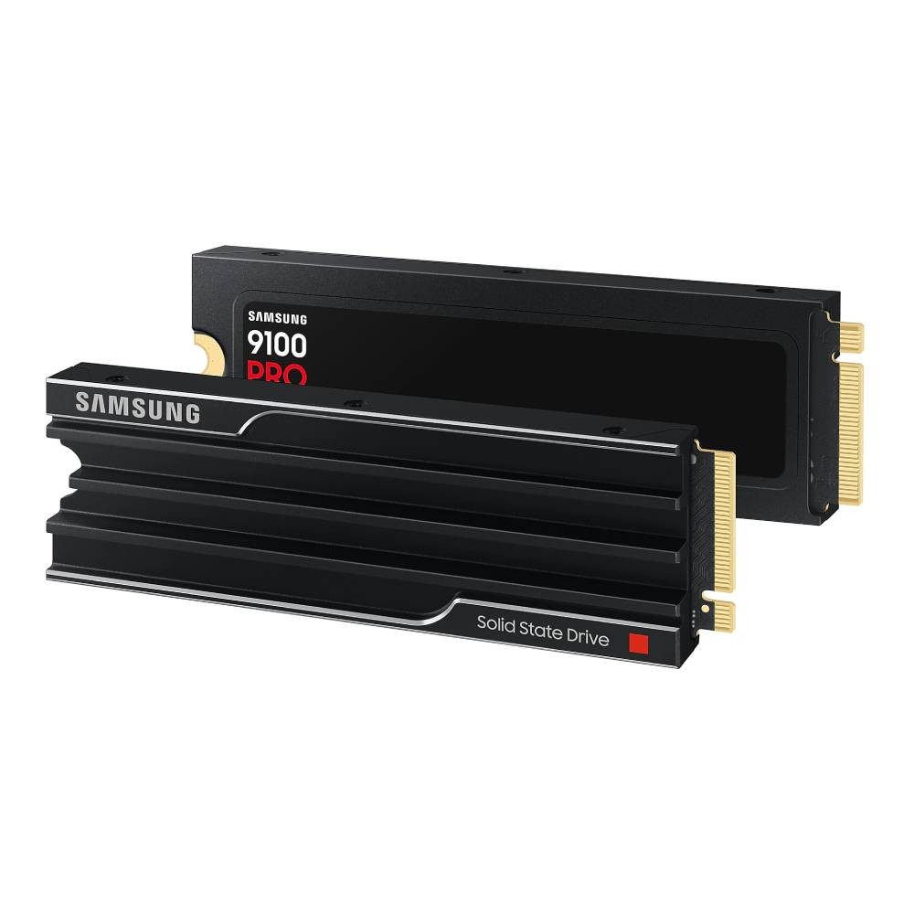 การ์ดเอสเอสดี SAMSUNG 1TB 9100 PRO With HeatSink SSD M.2 PCIe 5.0 R14700MB/s R13300MB/s 5Y (MZ-VAP1T0CW)