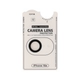 ฟิล์มกันเลนส์ TECHPRO iPhone 16e/17e Camera Lens Crystal Clear Black