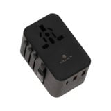 หัวแปลงปลั๊กไฟ TITANV Multifunction Universal Travel Adapter with Type-C Cable 25W Black (PLGTTV001)