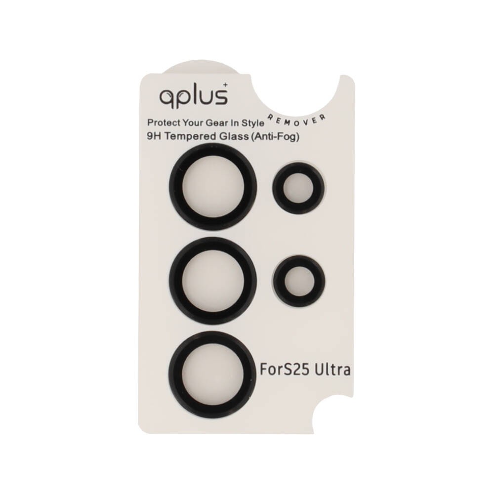 ฟิล์มกันเลนส์ QPLUS Camera Ring Lens for Samsung Galaxy S25 Ultra Black