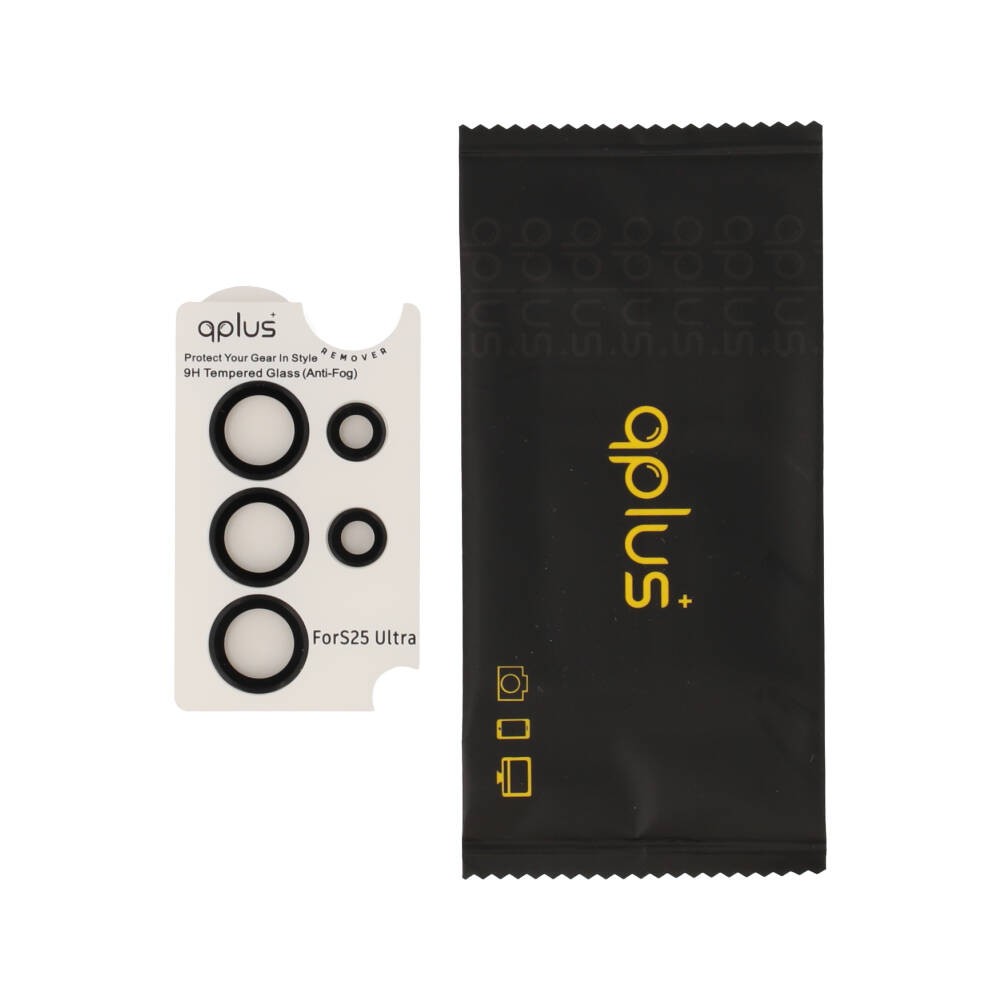 ฟิล์มกันเลนส์ QPLUS Camera Ring Lens for Samsung Galaxy S25 Ultra Black