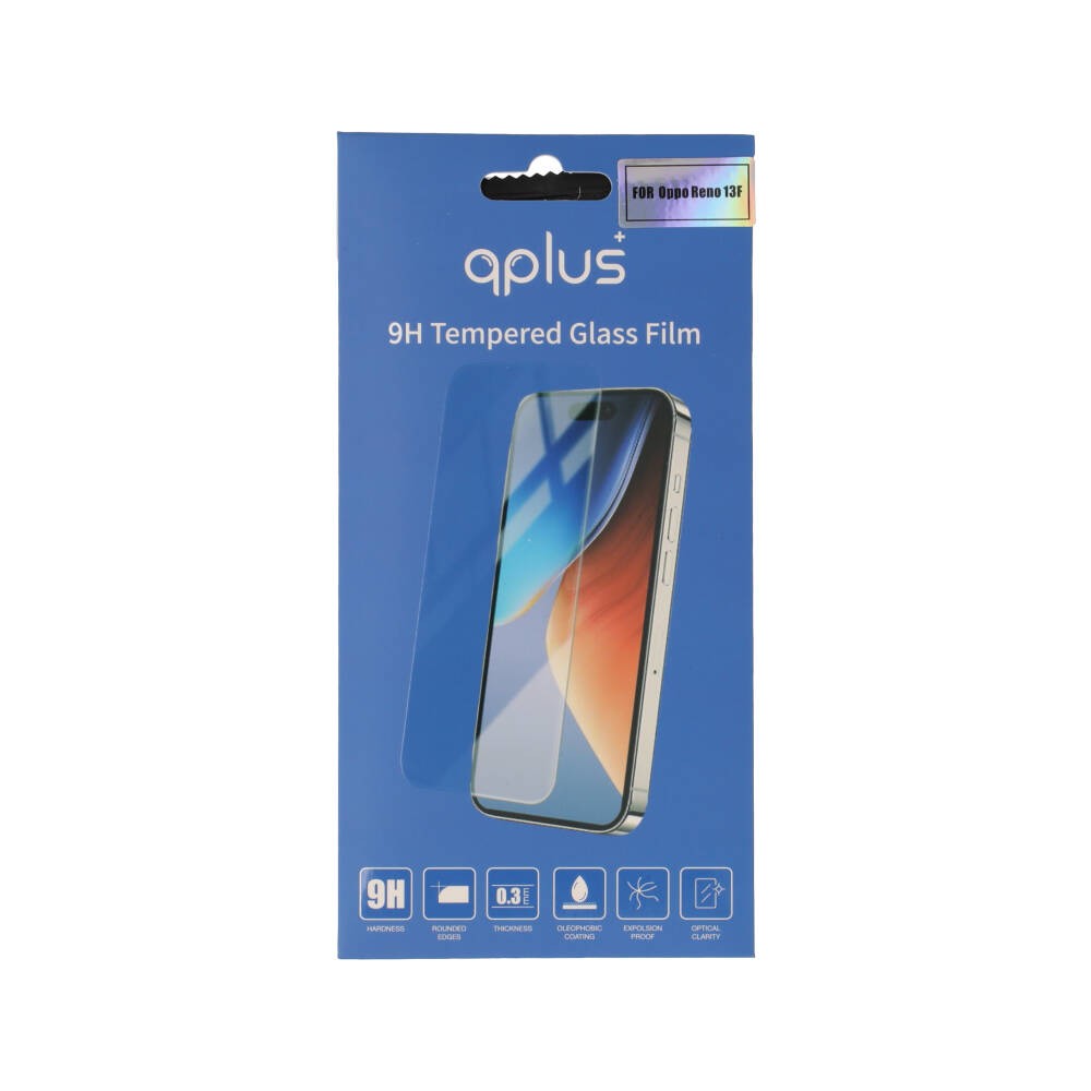 ฟิล์มกันรอย QPLUS TG Smartphone Oppo Reno 13F Clear