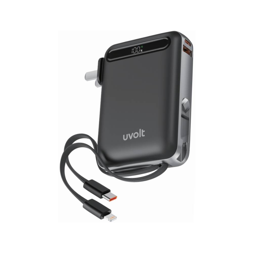 พาวเวอร์แบงค์ UVolt 10000 mAh (UVP10AC-01) Black