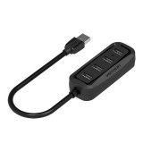 Vention Port Hub USB2.0 4 Ports Black (VAS-J43-B050)