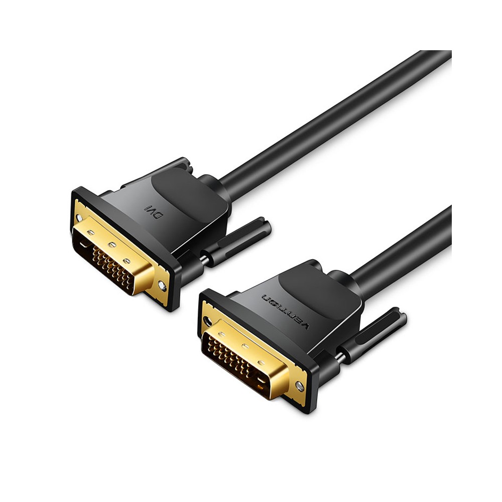 สายจอมอนิเตอร์ Vention DVI to DVI Cable Black 1.5M.