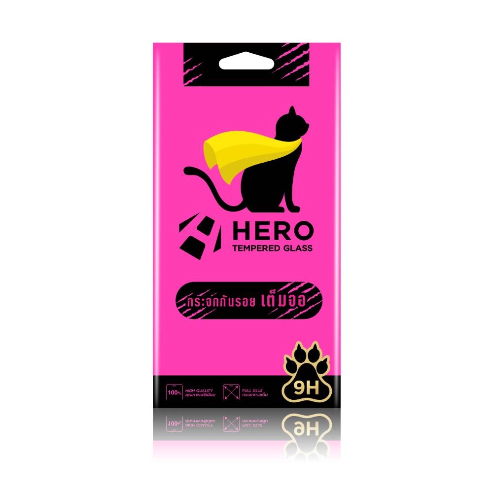 ฟิล์มกันรอย Hero Cat Honor X5b/X5b Plus Tempered Glass Full Frame Black