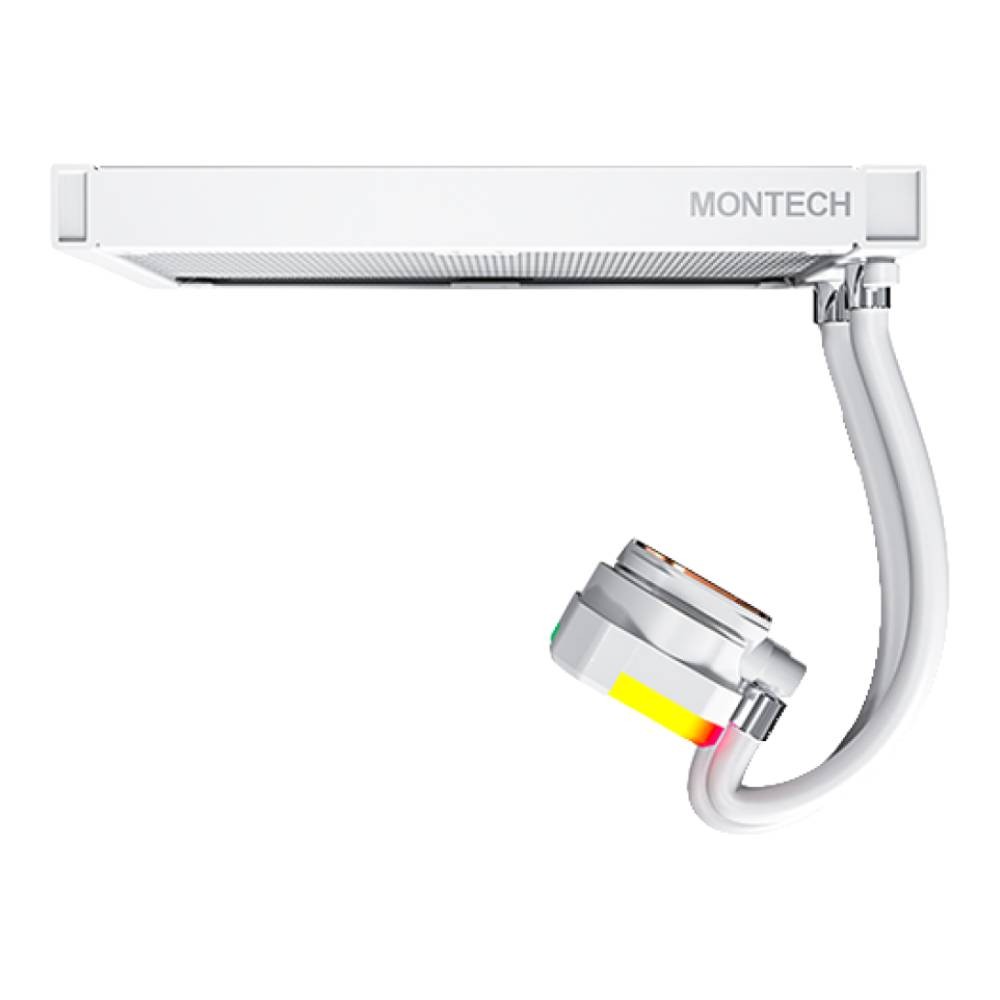 ชุดระบายความร้อนซีพียู Montech HyperFlow ARGB 240 Liquid Cooler White