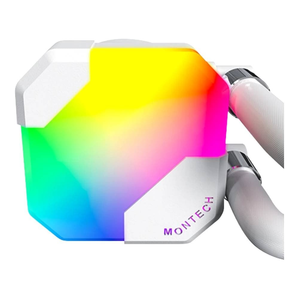 ชุดระบายความร้อนซีพียู Montech HyperFlow ARGB 360 Liquid Cooler White