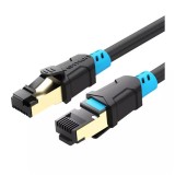 สายแลน Vention LAN Cat6A SSTP Patch Cord Cable 5M. Black