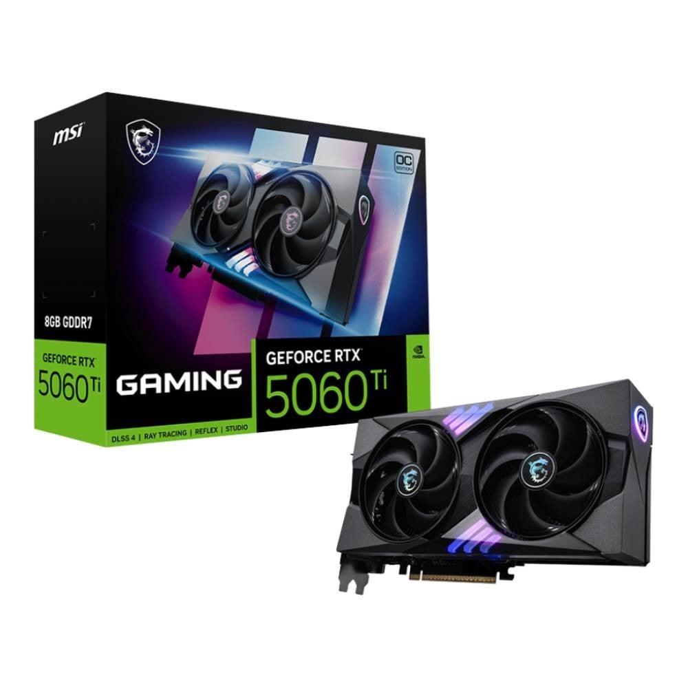 การ์ดจอ MSI GeForce RTX 5060 Ti GAMING OC 8GB GDDR7 128-bit