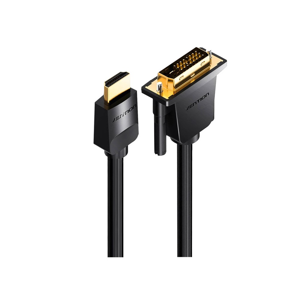 สายเชื่อมต่อ Vention HDMI Male to DVI 24+1 Male 1.5m