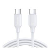 สายชาร์จ JOYROOM USB-C to USB-C Cable 60W Long-Lasting 1M. White (S-A9)