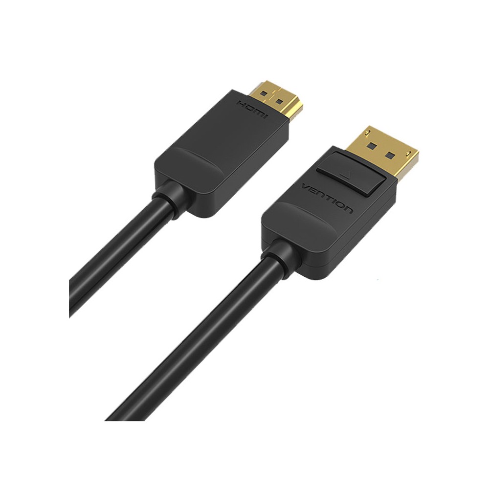 สายเชื่อมต่อ Vention Displayport to HDMI HADBG 1.5M. Black